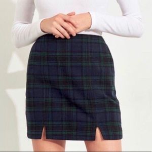 Ultra High-Rise Plaid Mini Skirt